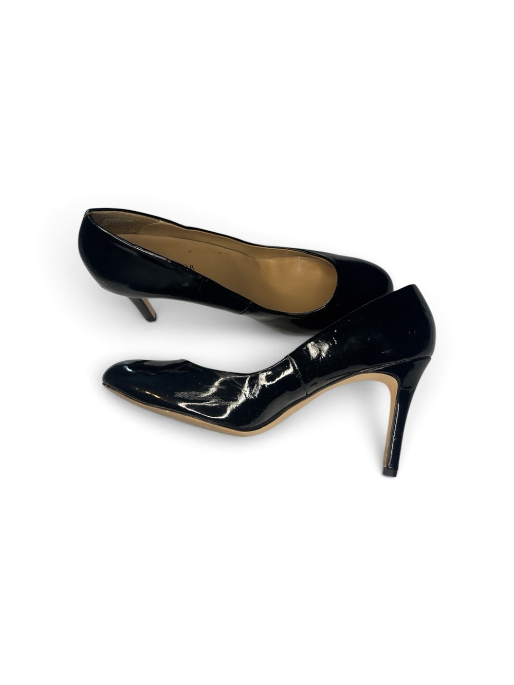 Ann Taylor Black Patent Leather Pointed Toe Heels